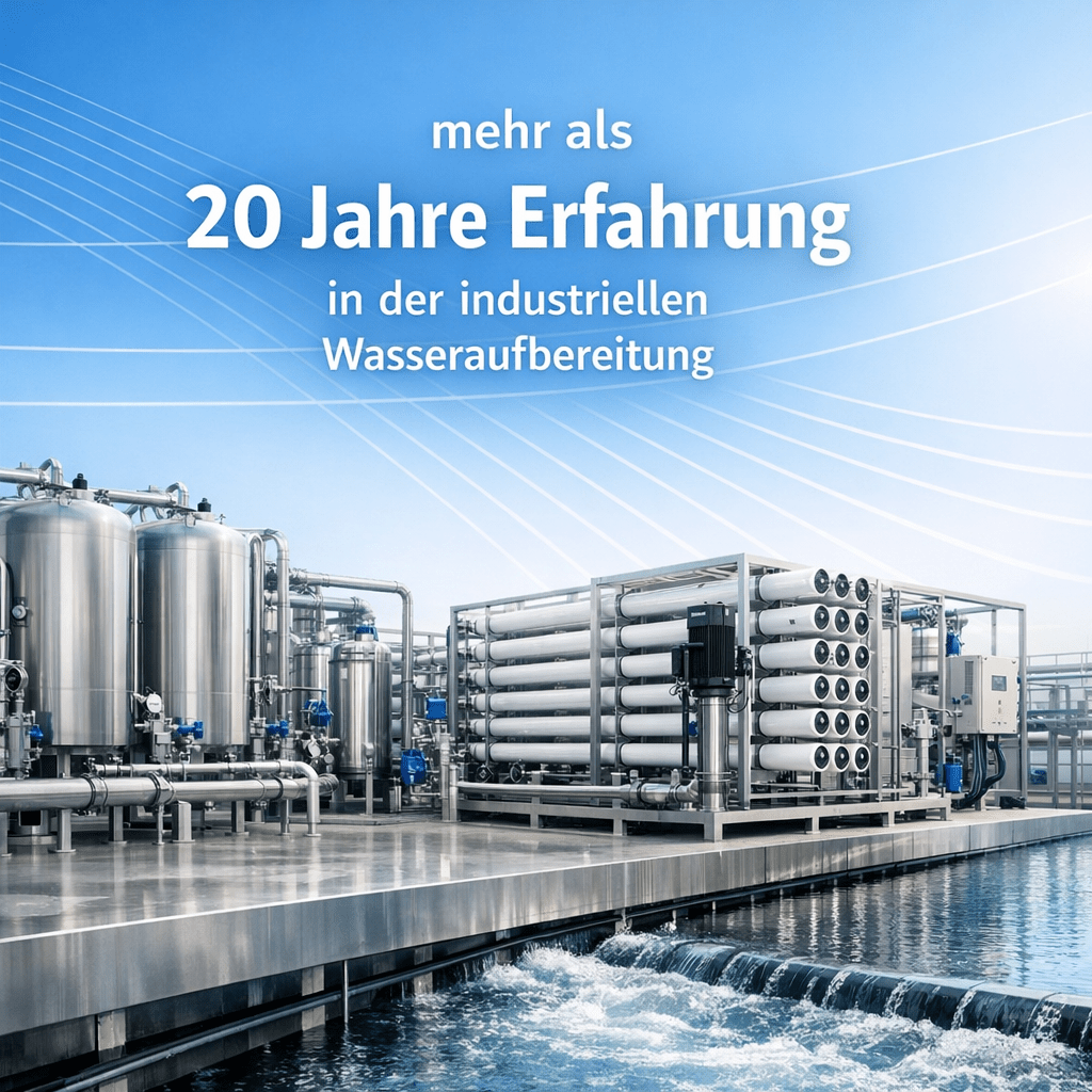 Wir haben bereits 20 Jahre Erfahrung in der Wasseraufbereitung und kennen uns somit damit aus. Erfahrung, Innovation, Nachhaltigkeit, Sparsamkeit